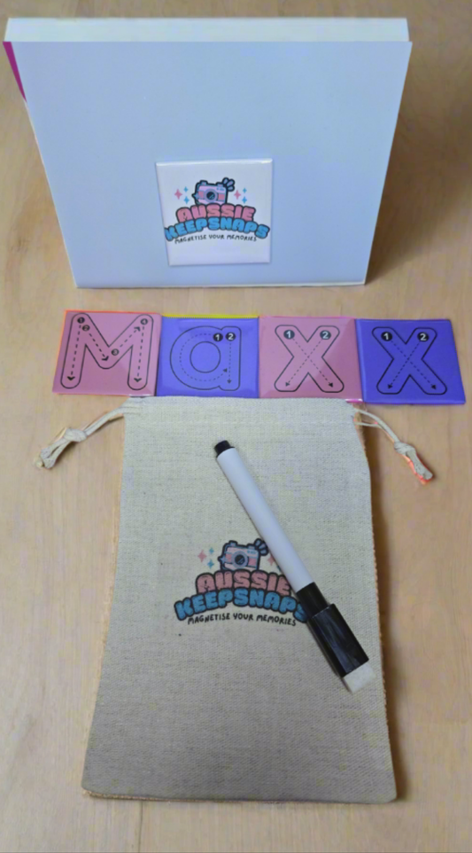 Magnetic Personalised Name Tracing Tiles