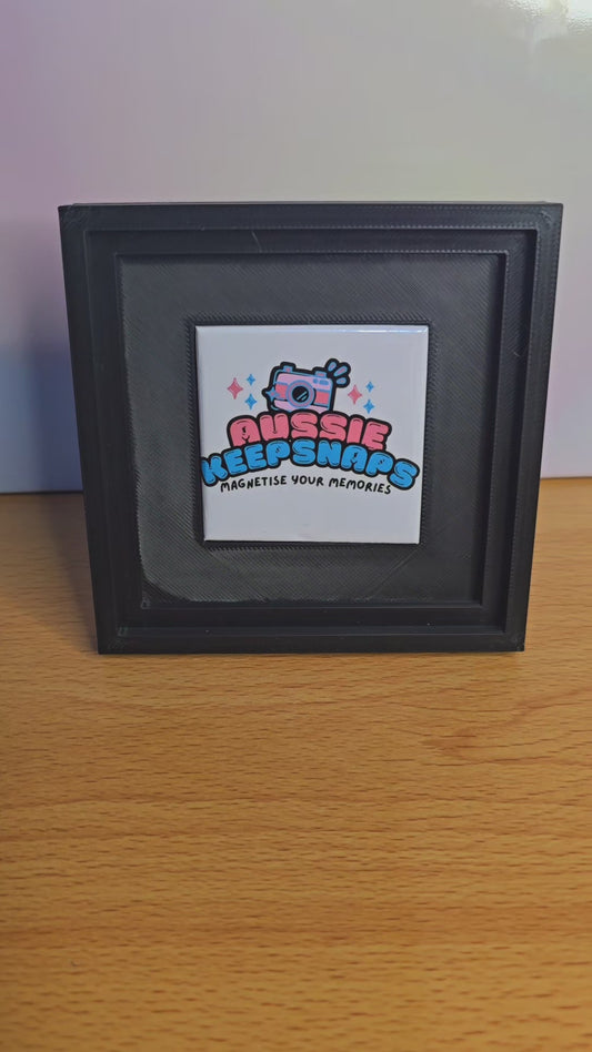 Single snap fit frame